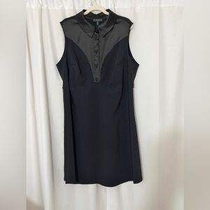Eloquii Black Sleeveless Mini Dress